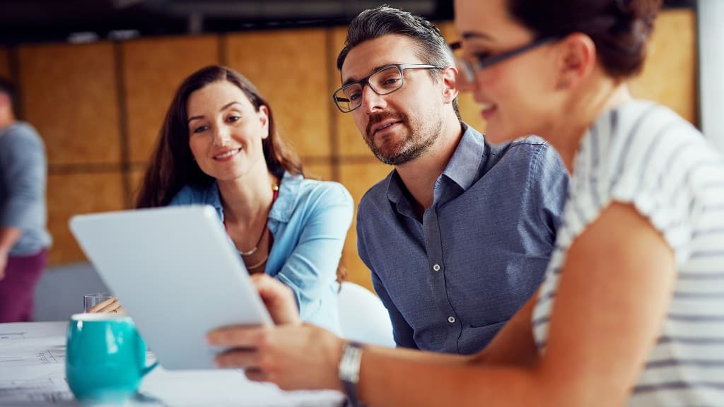 BYNK advisors collaborating with clients around a shared strategy